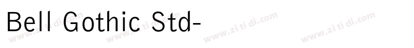 Bell Gothic Std字体转换